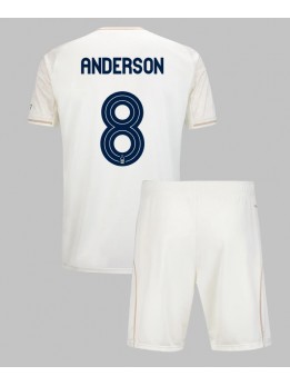 Nottingham Forest Elliot Anderson #8 Replika Borta Kläder Barn 2025-26 Kortärmad (+ byxor)